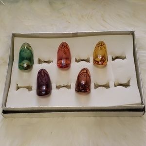 Lot 5 Costume Abstract Rings (Size 8)